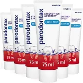 Parodontax 6x Tandpasta Strenghten & Protect Fresh Mint 75 Ml