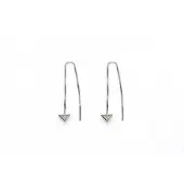 Karma Pull Through oorbel M1805 Zirkone Triangle
