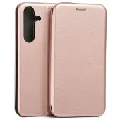 Beline Book Magnetic - Samsung Galaxy S25 Plus hoes - Rózogouden kleur - Magnetisch sluiting - Multifunctionele houder