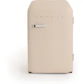 Create - Koelkast in retrostijl - Zand - Handvat Zilver - FRIDGE RETRO 107L