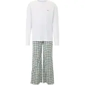 Tommy Hilfiger Underwear Pyjama lang turquoise / geel / antraciet / wit