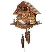 Engstler - 432_Q - Koekoeksklok - Kwarts - Notenhout - 24 cm