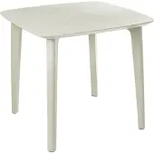 Beliani SORICO - Tuintafel - Lichtbeige - Synthetisch materiaal