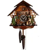 Engstler - 2161 - Koekoeksklok - 1-daags kettinguurwerk - Notenhout - 26 cm