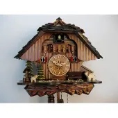 Engstler - 443_Q - Koekoeksklok - Kwarts - Notenhout - 28 cm