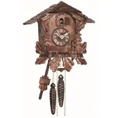 Engstler - 436 - Koekoeksklok - 1-daags kettinguurwerk - Notenhout - 26 cm