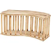 Trixie - Hooiruif met deksel - Gevlamd hout - 37X13X19 CM