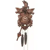 Engstler - 922_Q - Koekoeksklok - Kwarts - Notenhout - 30 cm