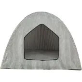 Trixie hondenmand tent jonna vital ribstof lichtgrijs 100x70x70 cm