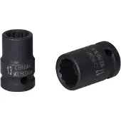 Ks Tools 3/8" doelhoekmoersleutel, 12-kant, Kraft, kort, 9 mm