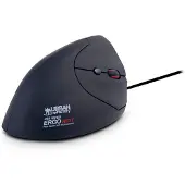 Urban Factory Ergo, geschikt voor rechtshandigen, optische muis, USB Type-A, 2400 DPI, zwart