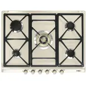 Smeg SR775PO, Crème, Inbouw, Gas, Emaille, 5 zones, 5 zones