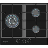Vitrokitchen Cg630nn 60 Cm Gaskookplaat 3 Branders