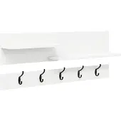 vidaXL Wandgemonteerde kapstok Muurmontage Wit 90 x 15 x 36 cm