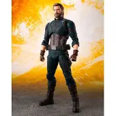 Marvel Avengers: Infinity War, S.H. Figuarts actiefiguur, Captain America & Tamashii Effect Explosie, 16 cm, BTN27626-5