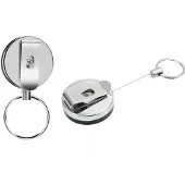 INF Uitschuifbare sleutelhanger met jojo-functie en touwtje 62 cm