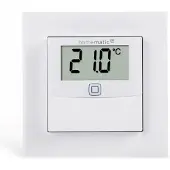 Homematic temperatuur- en luchtvochtigheidssensor met display, voor gebruik binnenshuis, 1 stuk.