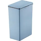 EKO Morandi Touch afvalbak, ruimtebesparend, kunststof, touch bar, B 245 x D 370 x H 630 mm, 40 liter, blauw