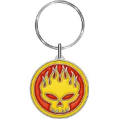 The Offspring Sleutelhanger - Skull Logo - voor Geen - meerkleurig - Maat Standard