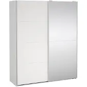 Ebuy24 Bergamo schuifdeurkast 2 deuren 180x220cm wit.