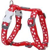 Red Dingo Hondentuig Style Sports, wit met stippen, maat 37-61 cm