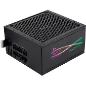 Aerocool Luxpro RGB550M, 550W, 80 Plus Bronze, semi-modulair netvoeding, transparant, één maat / EU-stekker, 220V, transparant, één maat