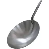 HorecaTraders Wokpan | Plaatstaal | 1.8 kg | 8.5 x Ø35 cm