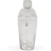 Leopold Vienna - Cocktail shaker 500ml RVS Mountains - shakebeker - met lasergravure