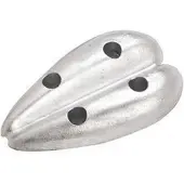 Tecnoseal Double Oval Anode Zilver 10 mm