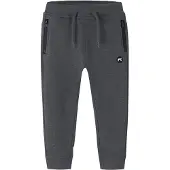 Name It Mini Broek 'NMMVimo' donkergrijs / zwart / wit