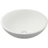 Ink opbouw waskom jazz large polystone zonder kraangat 40x40x12 cm mat wit