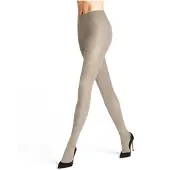 Falke Family eenkleurig katoen panty dames beige - maat 36-38