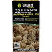 Fulgurant - 32 Houtwol aanmaakkrullen - 100% natuurlijk