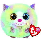 TY puffies knuffel kat heather 10 cm