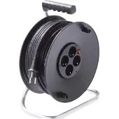 Bachmann Veiligheidscontact-haspel, 4-voudig, 230VAC, 50 meter