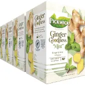 Pickwick Ginger Goodness Mint Kruidenthee - 15 x 4 theezakjes