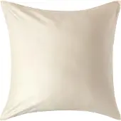 Homescapes Biologisch Kussensloop 60x60 cm – Crème – 100% Egyptisch Katoen Satijn – Draaddichtheid 400