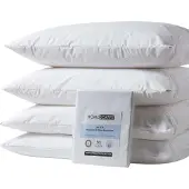 Homescapes set van 4 waterdichte kussenbeschermers – polyester & TPU coating – met ritssluiting – 50x75 cm – OEKO-TEX – ademend & hypoallergeen