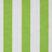 Homescapes Groen en Wit Gestreepte Katoenen Stof - Verkocht per meter brede strepen, 150 cm breed