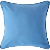 Homescapes Blauwe katoenen kussenhoes 60 x 60 cm