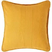 Homescapes Rajput katoenen kussenhoes, mosterdgeel, 60 x 60 cm