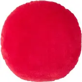 Homescapes fluwelen kussen, 40 cm rond, rood