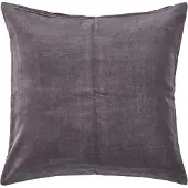 Homescapes fluwelen kussenhoes in antraciet, 60 x 60 cm