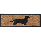 Homescapes deurmat hond, rubber & kokosvezel, 75cm x 25cm
