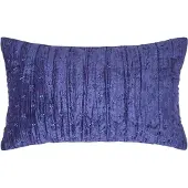 Homescapes Luxe nachtblauw geplet fluwelen kussenhoes 30 x 50 cm