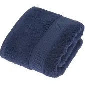 Homescapes 2-delige handdoekenset donkerblauw - 100% Turks katoen 500 gsm