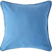 Homescapes Blauwe katoenen kussenhoes 30 x 30 cm