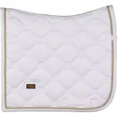 Equestrian Stockholm Zadeldek White Perfection Gold Wit-goud