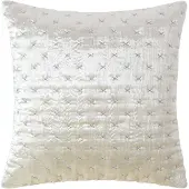 Homescapes Luxe crèmekleurige fluwelen kussenhoes 40 x 40 cm