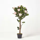 Homescapes kunstboom roze 'rozenboom', 90 cm